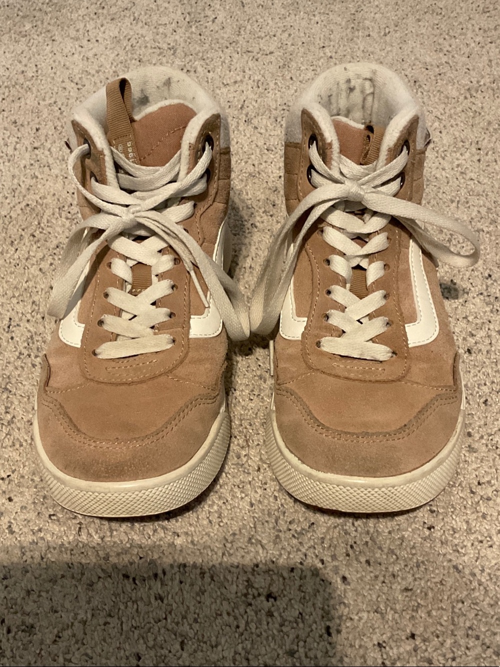 Vans Taupe Suede High-Top Sneakers